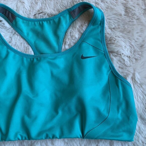 Nike Pro Turquoise Blue Sports Bra - Picture 3 of 6